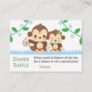 Baby Monkey Diaper Raffles Tickets
