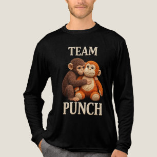 Baby Monkey Punch Häkelmuster Süßes Amigurumi Tri-Blend Shirt