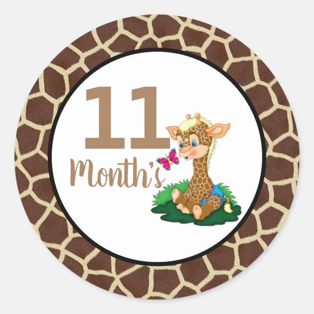 Baby Month Stickers (Vorderseite)