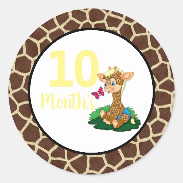 Baby Month Stickers (Vorderseite)