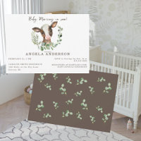 Baby-Moo-Vo in Bald Eucalyptus Baby-Dusche