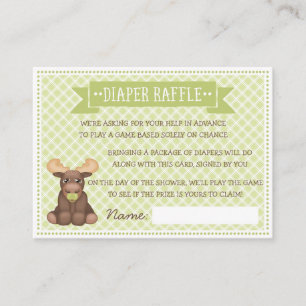 Baby Moose Diaper Raffle Begleitkarte