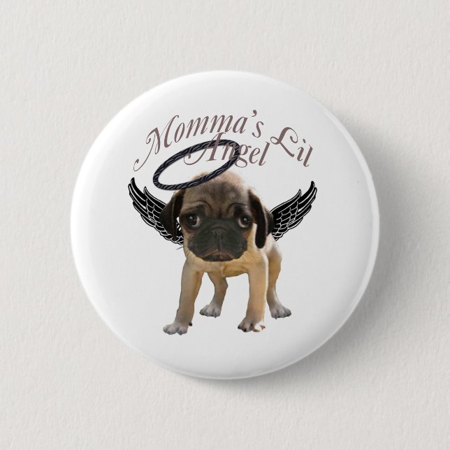 Baby-Mops-Engel Button (Vorderseite)