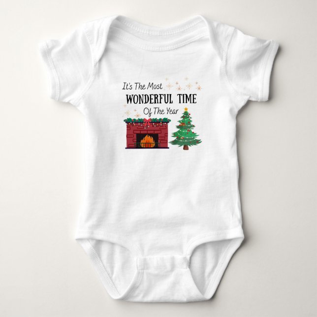 Baby Most Wonderful Time of The Year One Piece  Baby Strampler (Vorderseite)