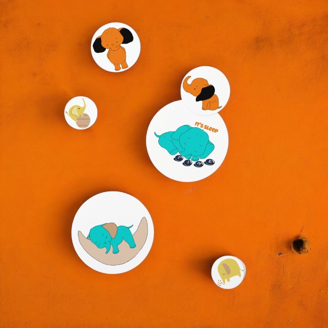 Baby Multicolor Elephant Table Confetti Konfetti (baby elephants cartoon party confetti,kids birthday party,baby shower,graduation,night party confett)