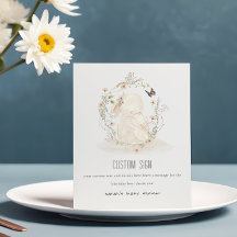 Baby Mum Bunny Floral Baby Dusche Custom Party