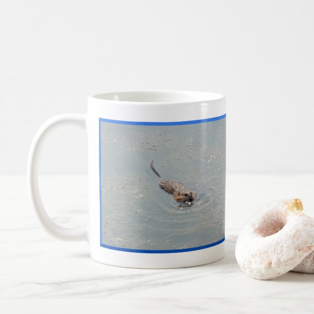 Baby Muskrat Tasse (Mit Donut)