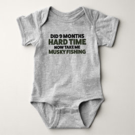 Baby Musky Fishing Jersey Bodysuit Shirt