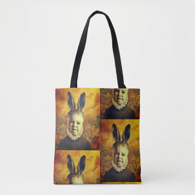 Baby Mutant Bunny überall auf der Printverpackung Tasche (Vorderseite)