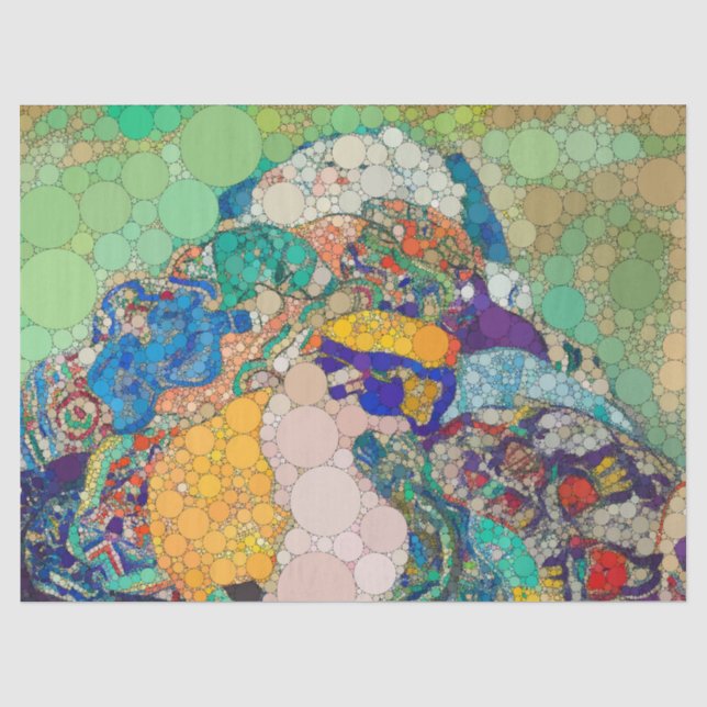 Baby nach Gustav Klimt Seidenpapier (Vorderseite)