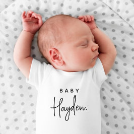 Baby Name Baby Dusche Neugeborene Geschenk für Neu Baby Strampler