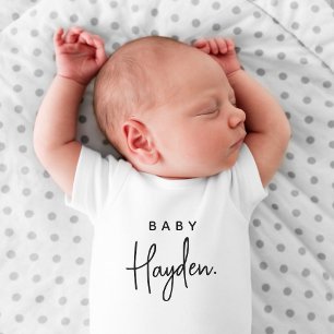 Baby Name Baby Dusche Neugeborene Geschenk für Neu Strampler
