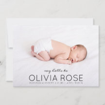 Baby Name Foto Collage Modern Baby Birth Announce