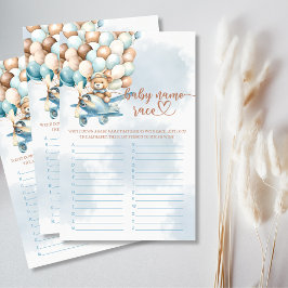 Baby Name Race Baby Dusche Party Game