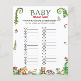 Baby Name Race Baby Showspiel