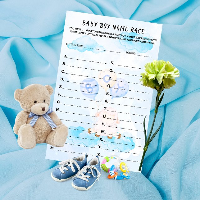 Baby Name Race Blue Little Lamb Hoaring (Von Creator hochgeladen)