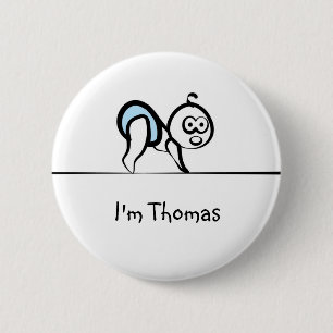 Baby-NamensAbzeichen Button