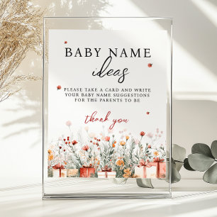 Baby Namensideen Frohe kleine Babyparty-Spiel-Schi Poster