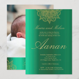 Baby Naming Namkaran Foto Zeremonie Einladung