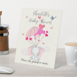 Baby Nelly Baby Dusche Snack Schild