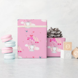 Baby Nelon on Pink Wrapping Paper Geschenkpapier
