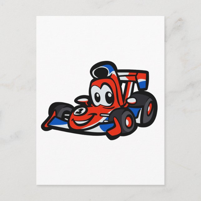 Baby Nice car Cartoon - Wählen Sie die Hintergrund Postkarte (Vorderseite)