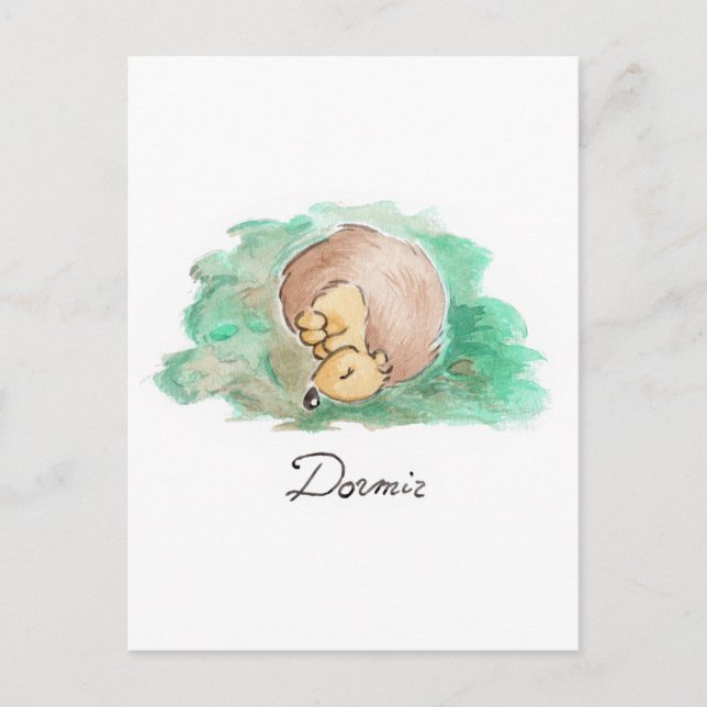 Baby Nickerchen Postkarte (Vorderseite)