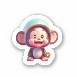 Baby Niedlich Monkey Aufkleber
