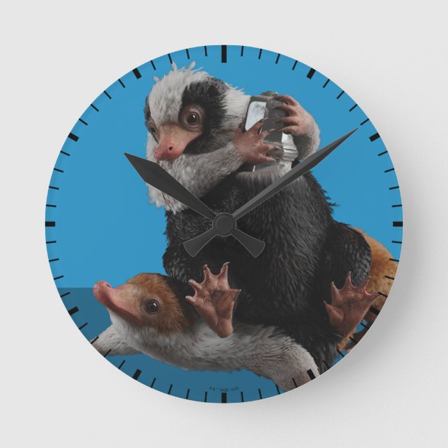 Baby Nifflers findet den Preis Runde Wanduhr (Vorderseite)