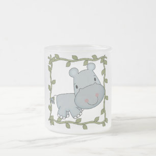 Baby-Nilpferd-T-Shirts und Geschenke Mattglastasse