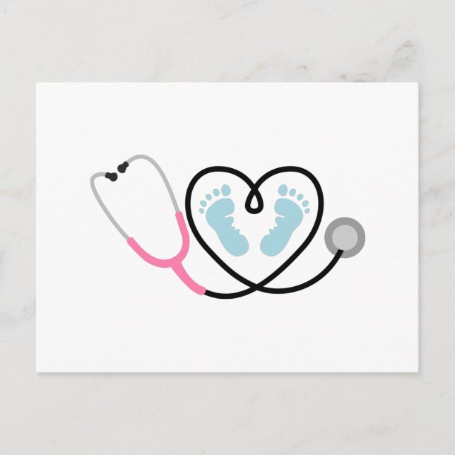 Baby Nurse Postkarte (Vorderseite)