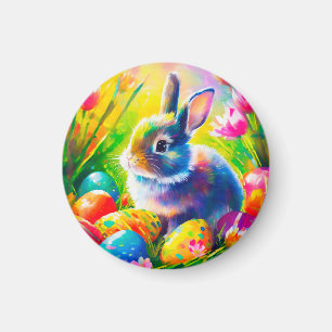 Baby Oaster Bunny Painting-91451 Magnet