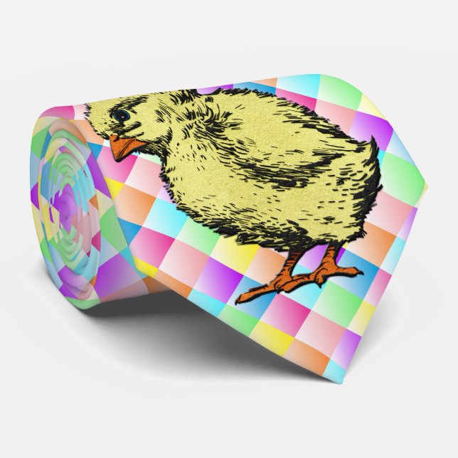 Baby Oaster Chic Multicolred Square Design Krawatt Krawatte (Gerollt)