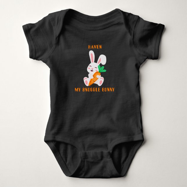 Baby Oaster Snuggle Bunny Bodysuit Strampler (Vorderseite)