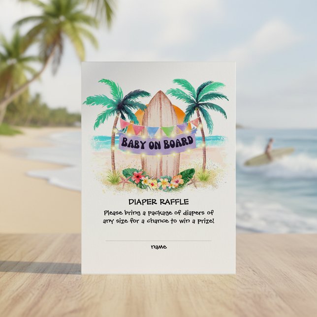 Baby on Board Diaper Raffle Begleitkarte (Von Creator hochgeladen)