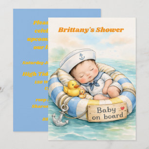 Baby on Board Digitaler Download Dusch-Einladung Einladung