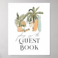Baby on Board Surf Baby shower Livre d'or