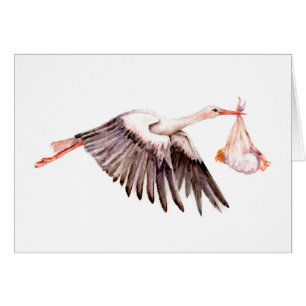 Baby on Stork