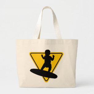 Baby on (Surf) Board Jumbo Stoffbeutel