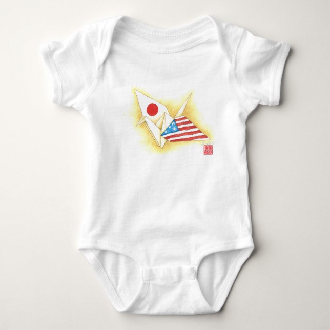 Baby One Piece ~ Japan-U.S. Friendship Baby Strampler (Vorderseite)