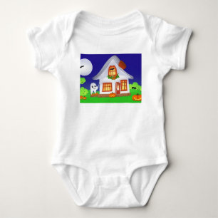 Baby One Stück mit Halloween-Bild Strampler