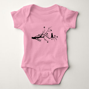Baby onsie mit Katze im Baum Baby Strampler