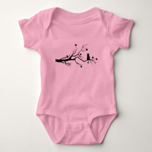Baby onsie mit Katze im Baum Strampler