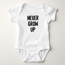 Baby Onsie wachsen nie auf