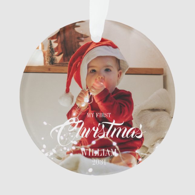 Baby Ornament - Mein erstes Weihnachtsfest (Vorderseite)