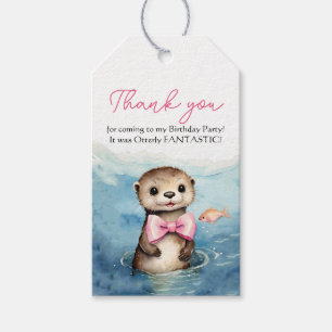 Baby Otter Girl Birthday Vielen Dank Geschenkanhänger