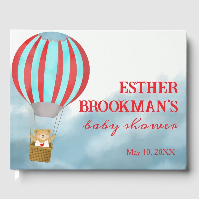 Baby Over the Clouds is Coming Guest Book Gästebuch (Vorderseite)