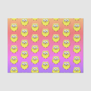 Baby Owl Cartoon Seidenpapier