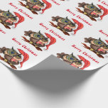 Baby Owl in Christmas Hat und Geschenkpapier<br><div class="desc">Papier mit Niedlichem Baby-Schüssel In Weihnachtshut und Geschenk - Cartoon Vogel Gemälde Funny Collection - Wählen / Fügen Sie Ihren einzigartigen Text / Name / Farbe - Make Your Special Gift - Neu vergrössern und verschieben oder entfernen / Elemente hinzufügen - Bild / Text mit Anpassungs-Tool. Malerei und Design von...</div>