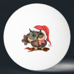 Baby Owl in Christmas Hat und Gift Ping Pong Ball Tischtennisball<br><div class="desc">Ping Pong Balls mit Niedlichem Baby Owl In Weihnachtshut und Geschenk - Cartoon Bird Painting Funny Collection - Wählen / Fügen Sie Ihren einzigartigen Text / Name / Farbe - Make Your Special Ping Pong Ball Gift - Neu vergrössern und verschieben / ergänzen - Bild / Text mit Anpassungs-Tool. Malerei...</div>